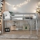 preview thumbnail 2 of 7, Full Size Wood Low Loft Bed with Convertible Ladder