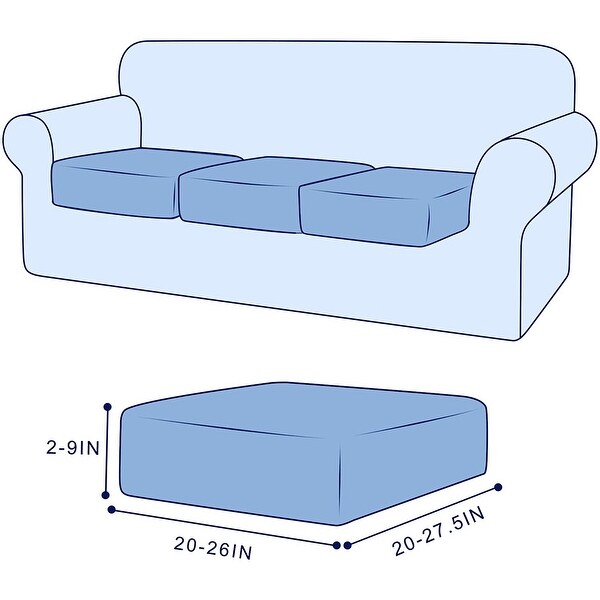 Subrtex Stretchy Water Proof PU Individual Sofa Cushion Covers