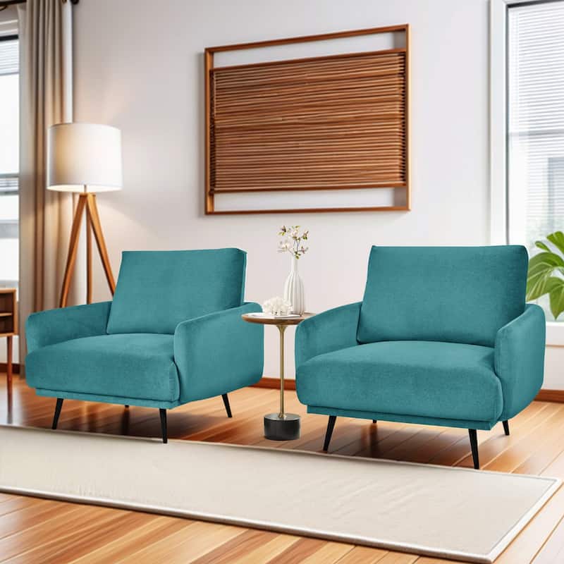 Karaka 37.5"W Oversized Armchair Leisure Sofa Accent Chair (Set of 2)