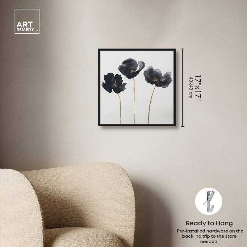 Nocturnal Flowers II Canvas by Art Remedy