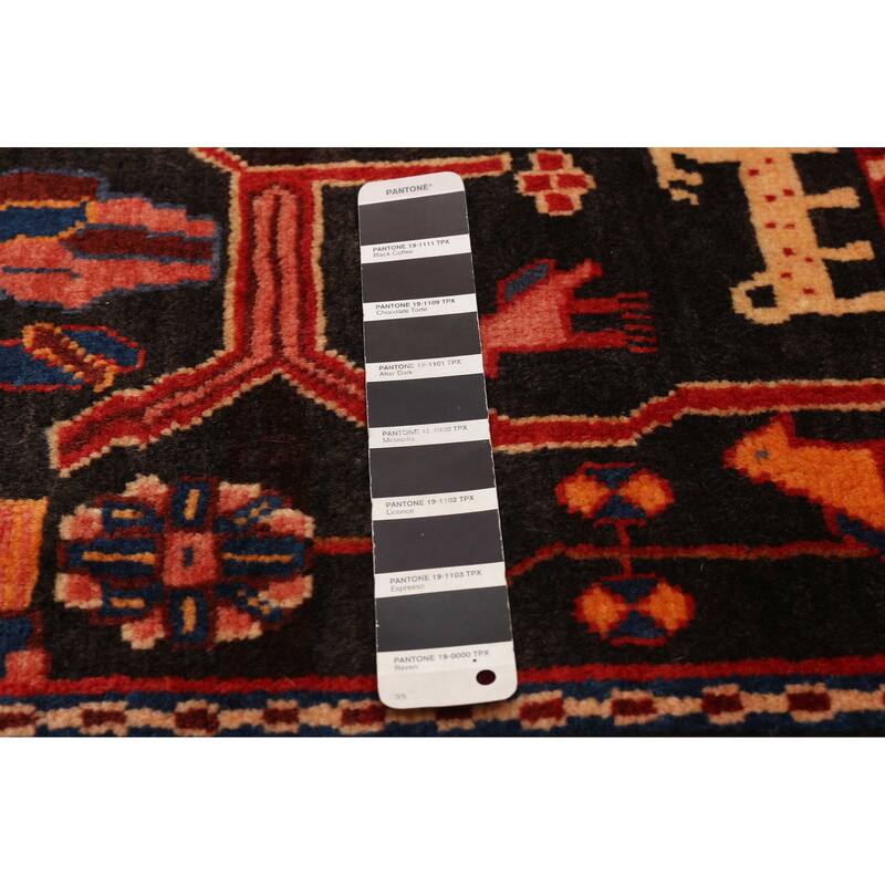 ECARPETGALLERY Hand-knotted Anatolian Vintage Black, Red Wool Rug - 5'2 x 9'1