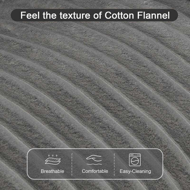 Fauxfur Ottoman Bench