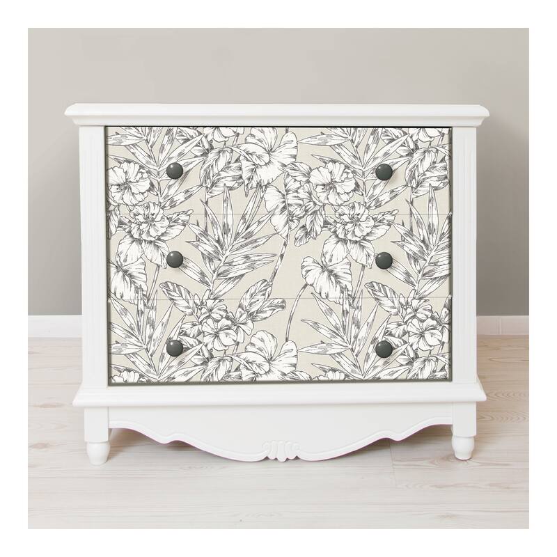 NuWallpaper Grey Cayman Peel & Stick Wallpaper - 216in x 20.5in x 0.025in