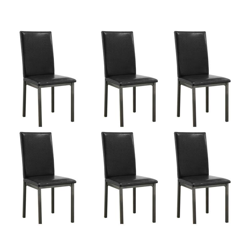 Hadsten Black Upholstery Dining Chairs (Set of 6) On Sale Bed Bath