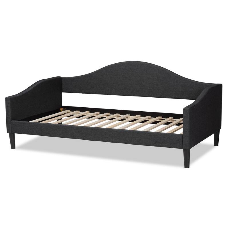 Milligan Modern & Contemporary Beige Fabric Upholstered Wood Daybed