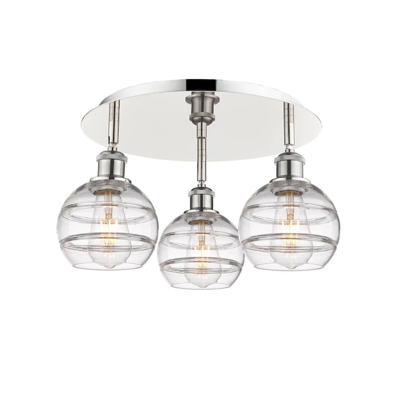 Innovations Lighting 516-3C-9-18 Rochester Flush Rochester 3 Light 18"