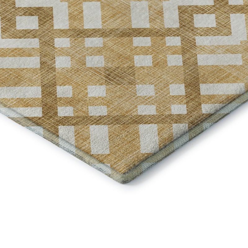 Premium Washable Super Soft Contemporary Geo Mayfield Rug