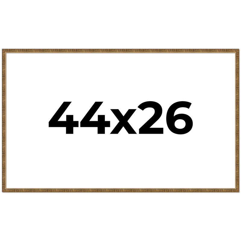 44x26 Frame Gold Solid Wood Picture Frame - Complete Modern Photo