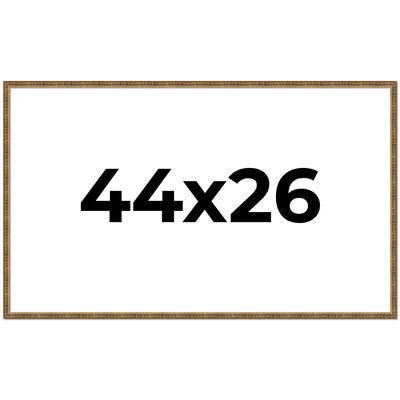 44x26 Frame Gold Solid Wood Picture Frame - Complete Modern Photo