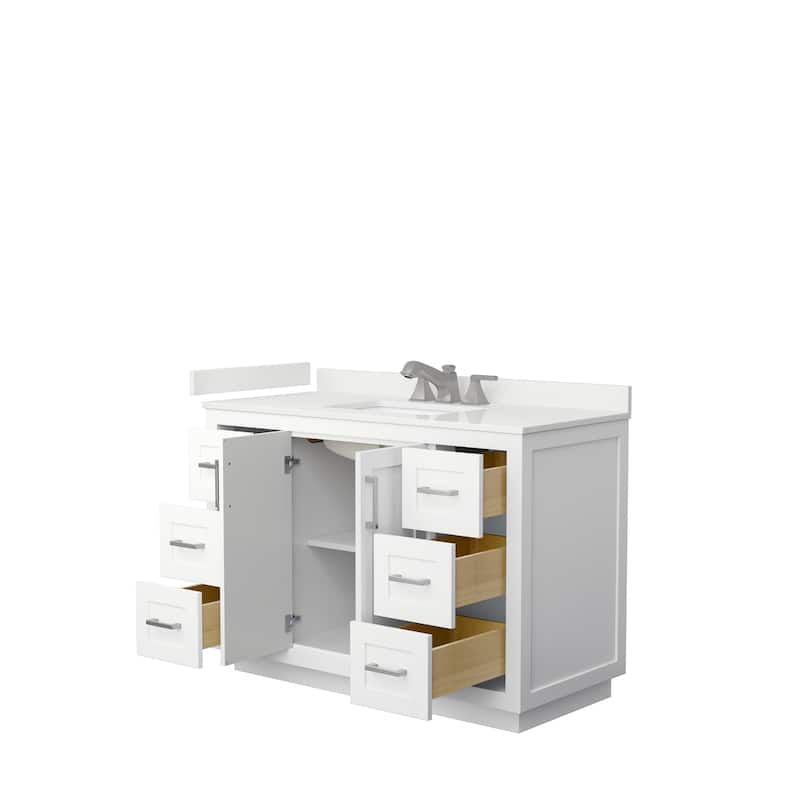 Miranda 48-inch Single Vanity, Quartz Top