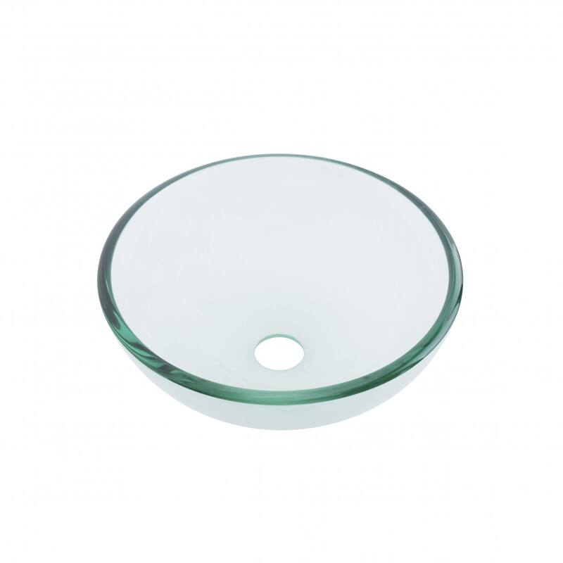Glass Wall Mount Console Sink Haiku 23.75" with Chrome Faucet, Drain and Towel Bar Renovators Supply