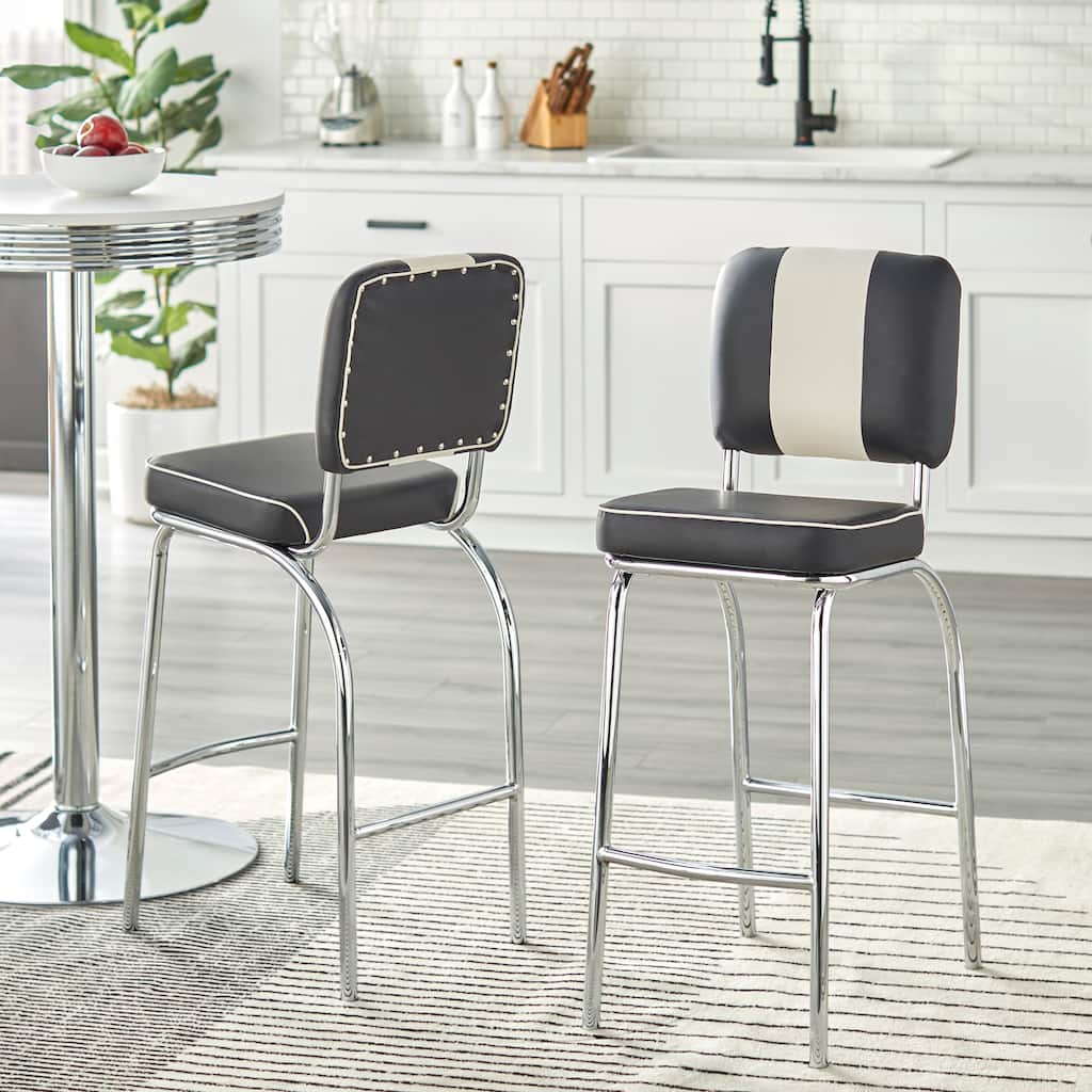 Simple Living Raleigh Retro 30" Bar Stool (Set of 2)