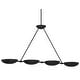 preview thumbnail 1 of 9, Kovacs P1318 Undertas 4 Light 48" Wide Linear Chandelier Iron Ore