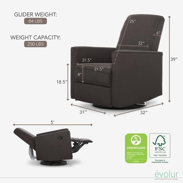 dimension image slide 1 of 3, Evolur Raleigh Glider