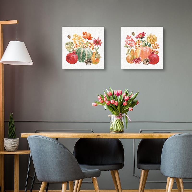 Harvest Bouquet V, Harvest Bouquet VI by Beth Grove Canvas Art Prints