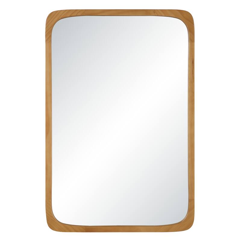 Renwil Scisto 36" H x 24" W Wall Mirror, Beige - Beige/Silver