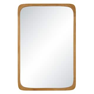 Renwil Scisto 36" H x 24" W Wall Mirror, Beige - Beige/Silver