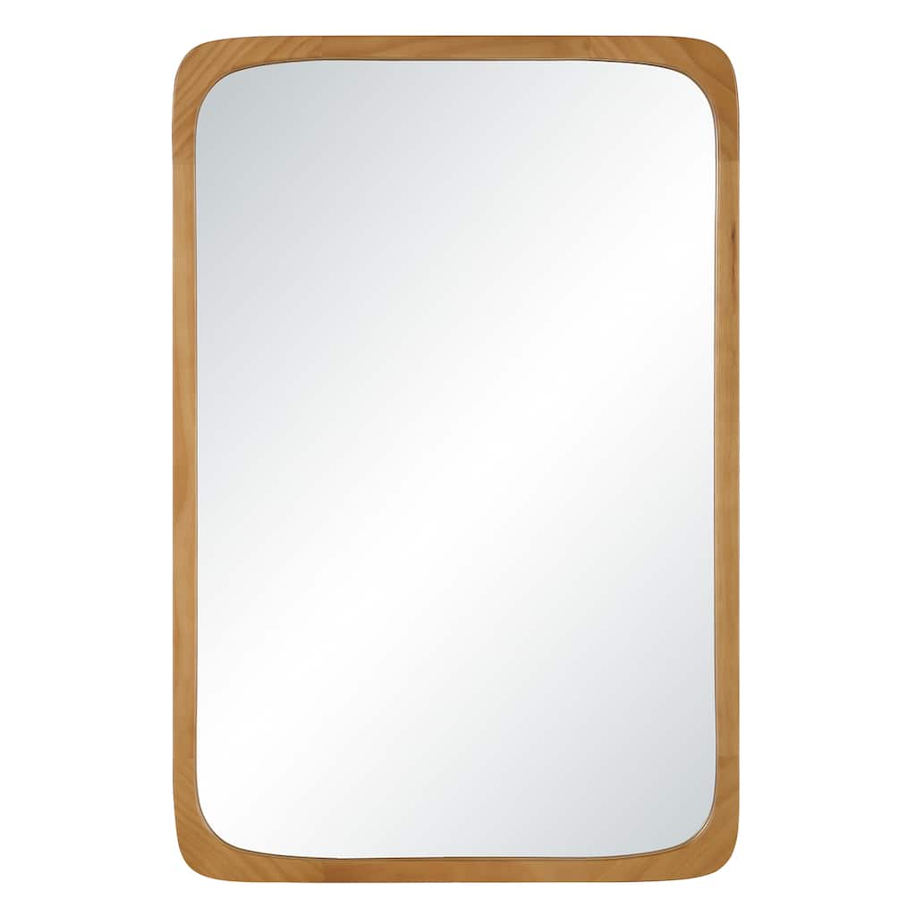 Renwil Scisto 36" H x 24" W Wall Mirror, Beige - Beige/Silver