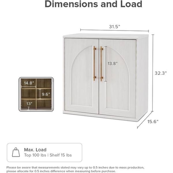 Small Modular Storage Cabinet with Display, Media Console or Sideboard ...