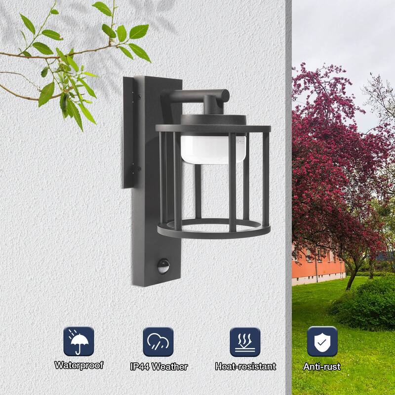 Outdoor Wall Sconce Motion Sensor GX53 LED Bulb 6.5W 650Lm 3000K