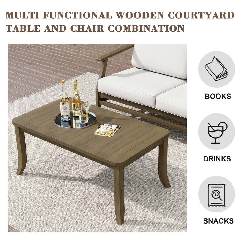 Outdoor Patio Wooden Table