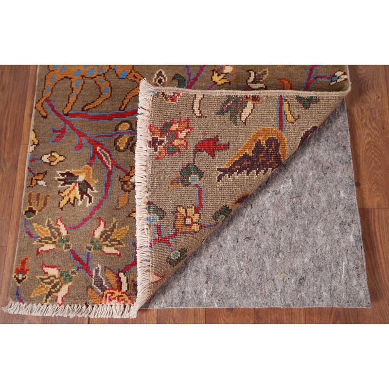 Animals Design Ziegler Oriental Accent Rug Handmade Wool Carpet - 2'0" x 3'1"