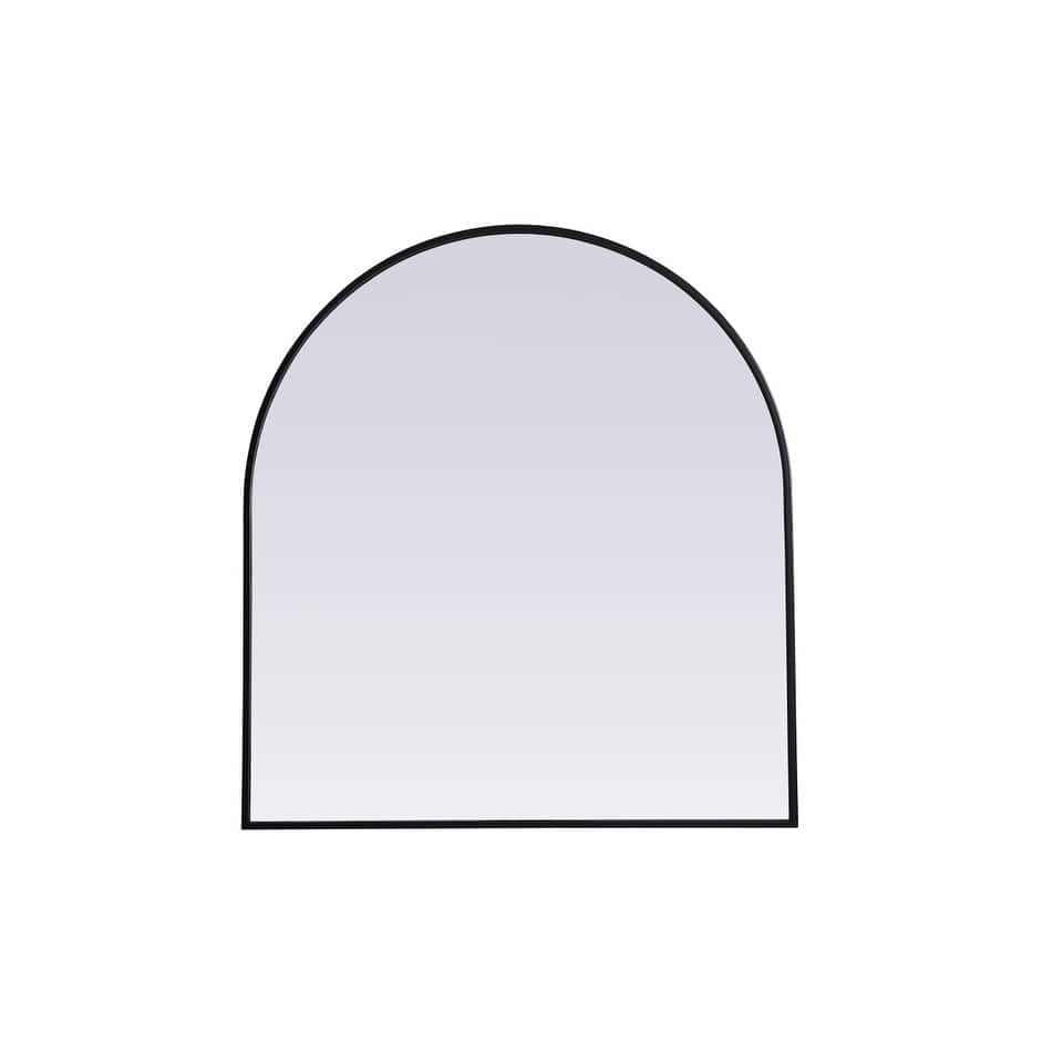 Indigo Home Metal Frame Arch Mirror 33x36 Inch