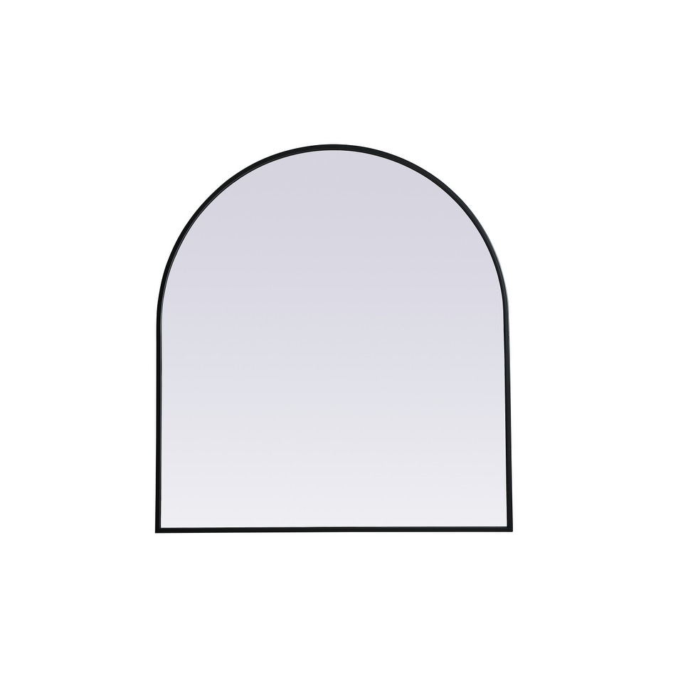 Indigo Home Metal Frame Arch Mirror 33x36 Inch
