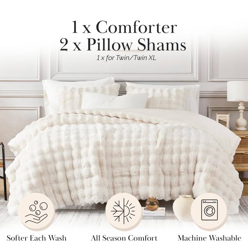 Luxe & Soft Faux Fur Comforter Set