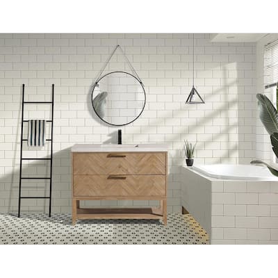 Ari Bath Carlsbad 42" Freestanding Bathroom Vanity Weathered Fir