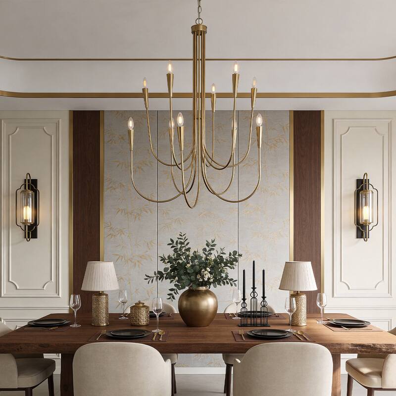 10 - Light Dimmable Classic / Traditional Chandelier