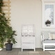 preview thumbnail 19 of 79, vidaXL Patio Storage Box with Lid for Outdoor Garden Furniture Solid Wood Fir 19.7" x 19.3" x 22.2" - White