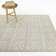 preview thumbnail 1 of 3, Calix Global Geometric Area Rug 5'3" x 7' - Grey
