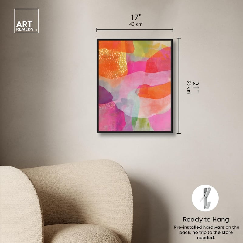 Garnet Gleam IV Canvas by Art Remedy