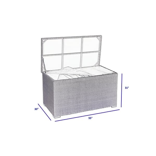 Sicuro Wicker Storage Deck Box
