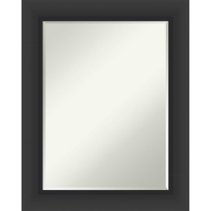 Sloped Half-Inch-Bevel Framed Bathroom Vanity Wall Mirror