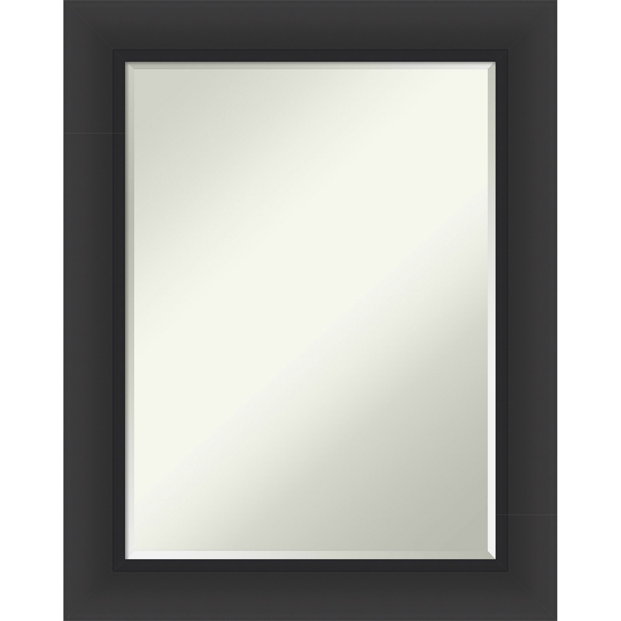Sloped Half-Inch-Bevel Framed Bathroom Vanity Wall Mirror