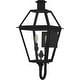 preview thumbnail 2 of 5, Rue De Royal 2-Light Earth Black Outdoor Wall Lantern