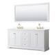 Option White, Gold Trim, Giotto Quartz Top