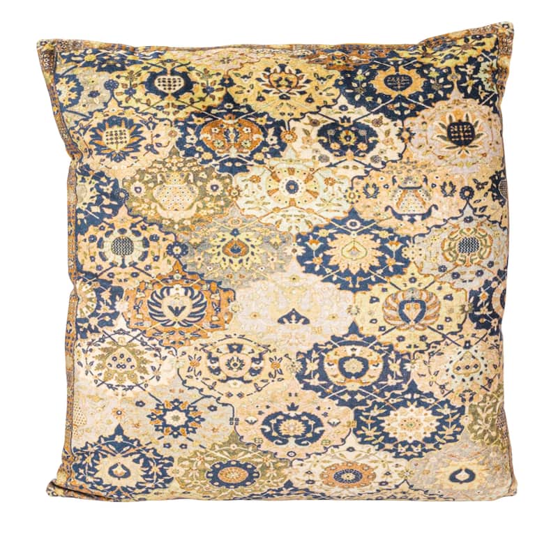 Cotton Velvet Pillow - 20.0"L x 0.5"W x 20.0"H