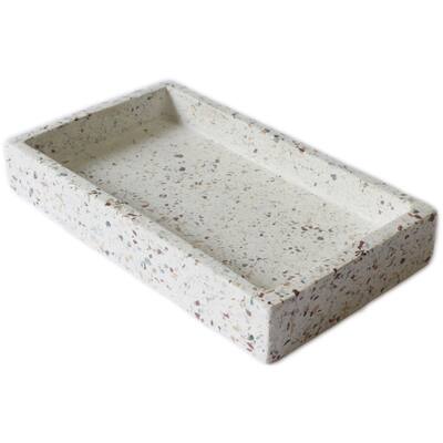 Med. Terrazzo Rect. Tank Tray 10" x 6"