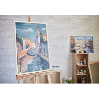 Kate and Laurel Sylvie Blank Framed Canvas