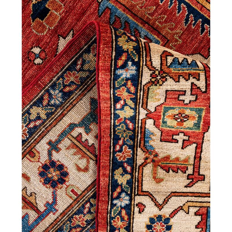 Serapi One-of-a-Kind Hand-Knotted Area Rug - Red - 9' 1" x 11' 10"