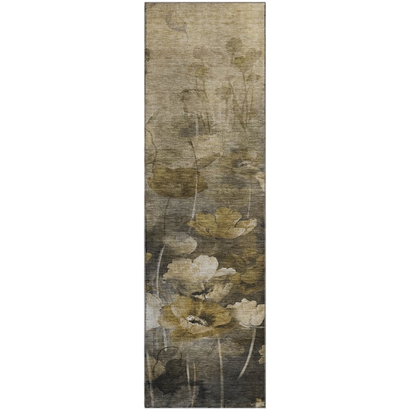 Premium Washable Super Soft Contemporary Floral Mayfield Rug