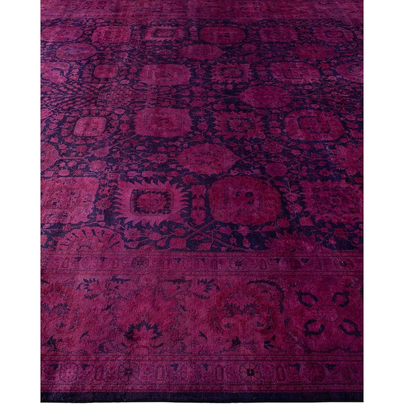 Fine Vibrance, One-of-a-Kind Hand-Knotted Area Rug - Black, 10' 1" x 14' 2" - 10' 1" x 14' 2"