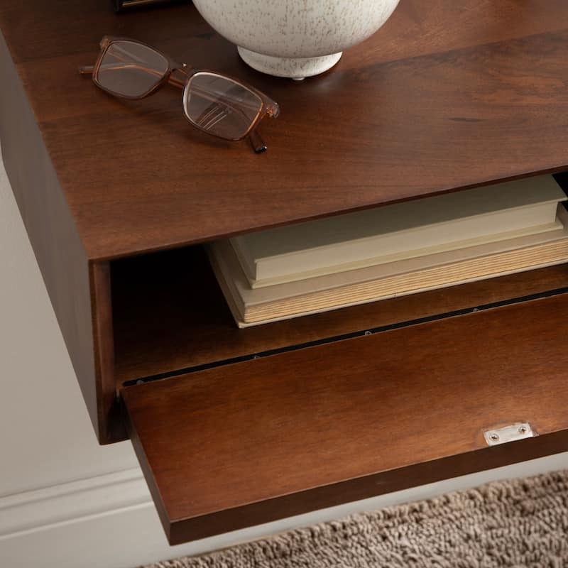Kate and Laurel McCutcheon Wood Storage Shelf