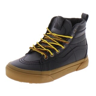 black leather vans infant