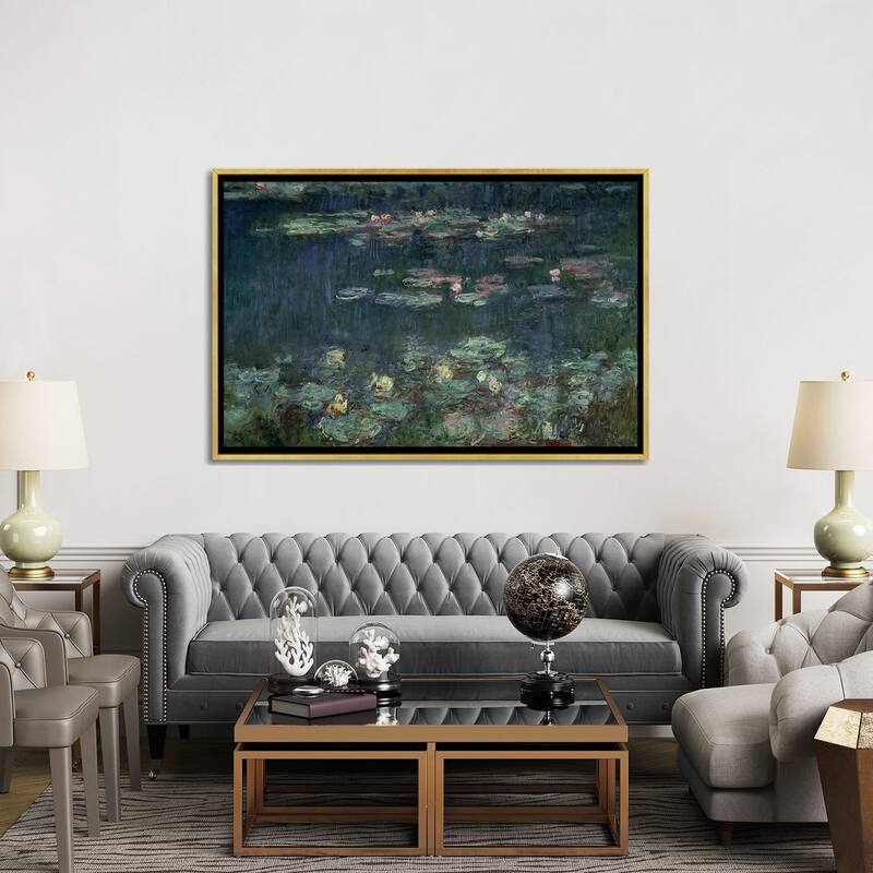 Large Wall Art, Framed Art, Modern Art, Plants, Botanical, by Claude Monet