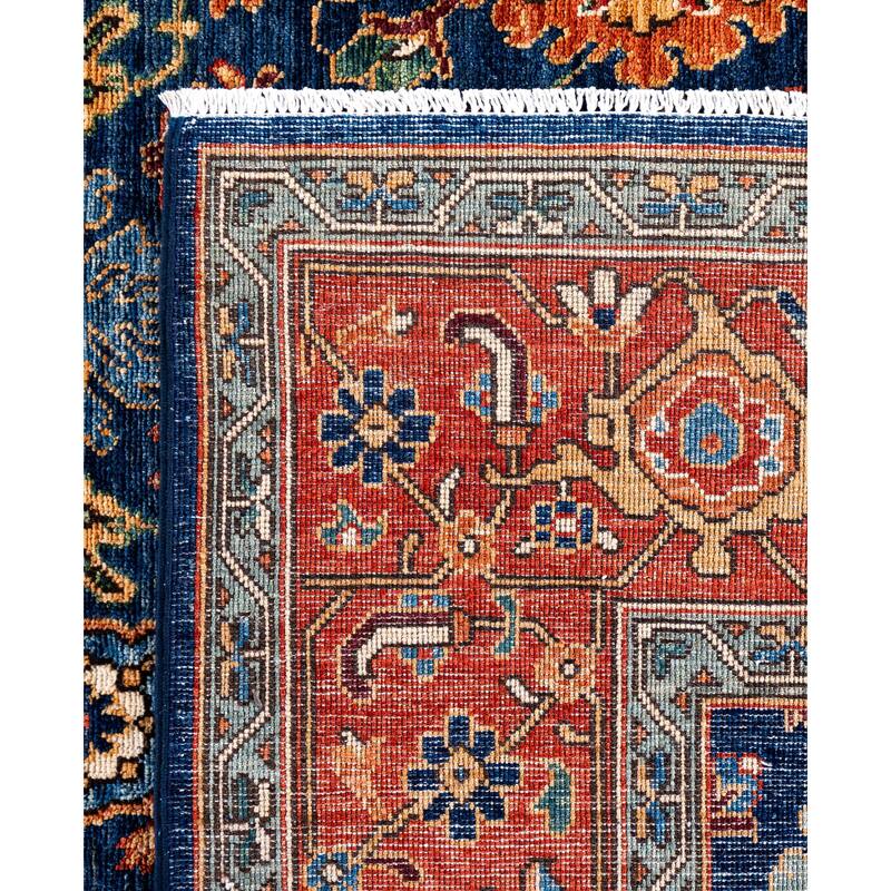 Serapi One-of-a-Kind Hand-Knotted Area Rug - Blue - 8' 1" x 10' 1"