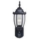 preview thumbnail 11 of 11, Rogers Park Aluminum 6.25-in. W 1 Light Motion Sensor Dusk to Dawn Outdoor Wall Lantern Clear Glass
